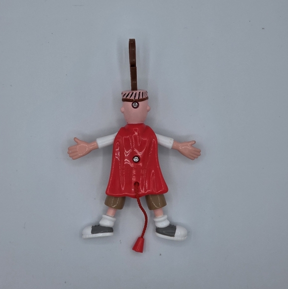 Vintage 1999 McDonald's Doug’s 1st Movie on Video Quailman Keychain Toy Figure - Picture 2 of 8